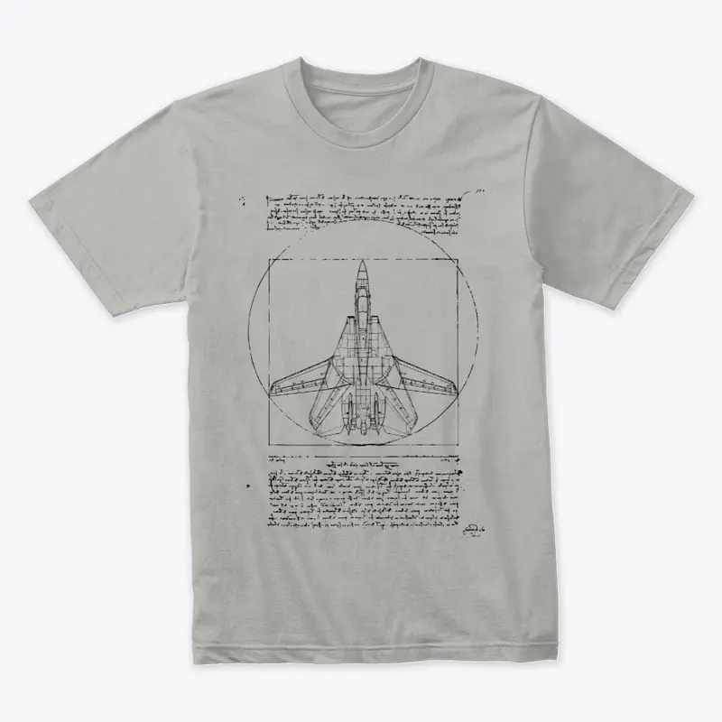 Premium T-Shirt Da Vinci F-14 Tomcat (B)